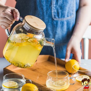 日式玻璃凉水壶夏家用水壶耐高温茶壶凉白开水杯套装大容量冷水壶