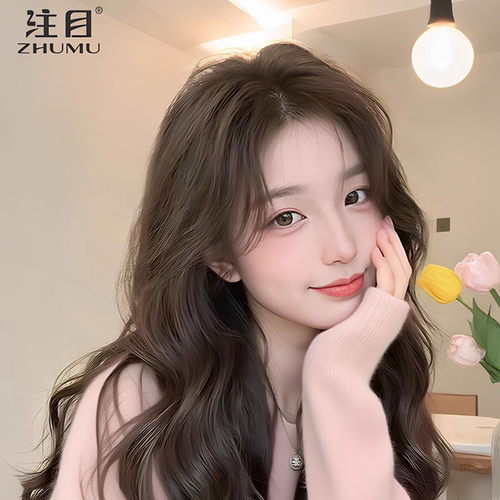 双递针假发女波浪卷长卷发片