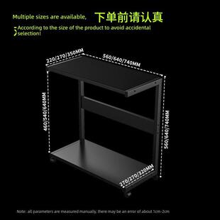 海景房台式电脑桌上置机箱架开放式主机托架两层打印机可移动底座