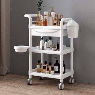 美容车小推车轮子发廊工具车美发美容院高档置物架移动医疗手推车