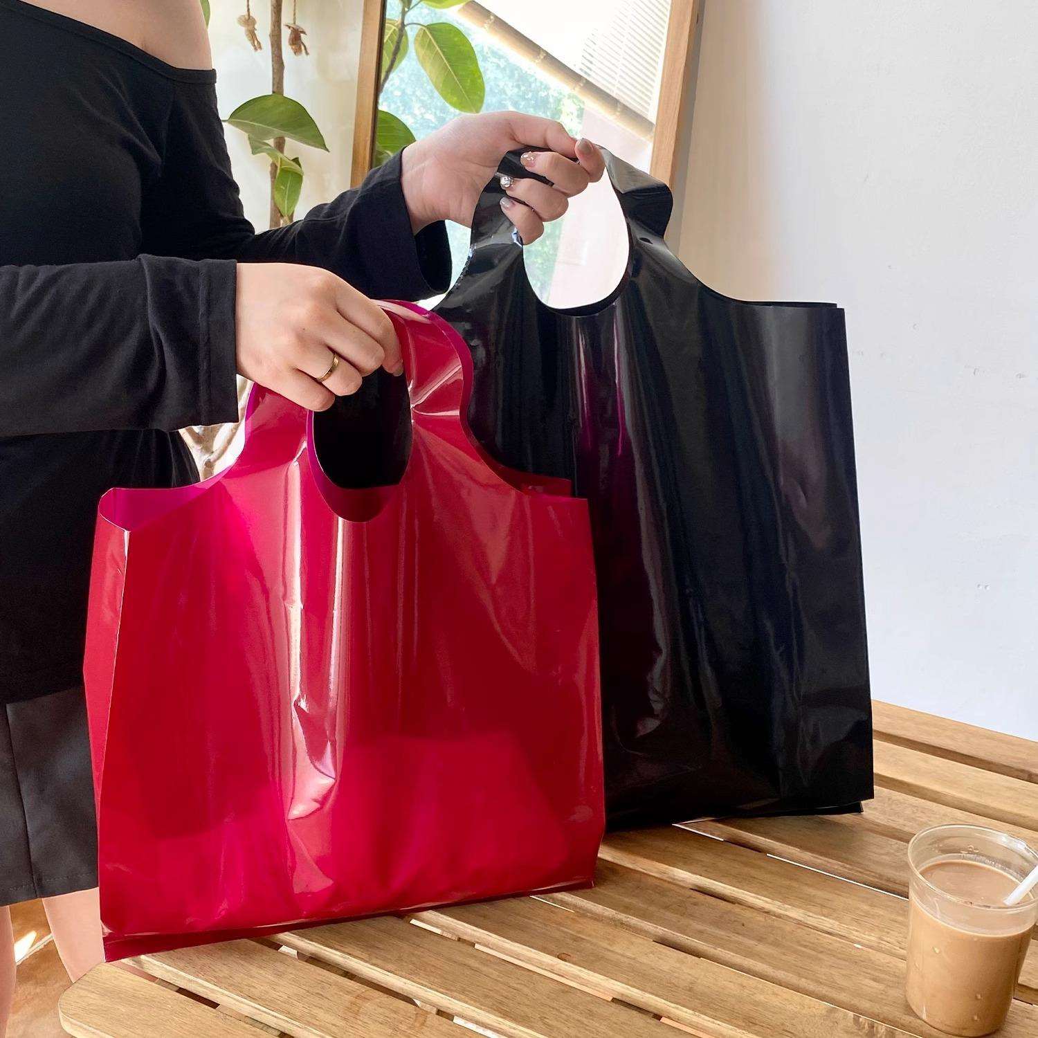 安可拉红服装店手提袋女装衣服包装打包购物礼品袋子塑料礼袋