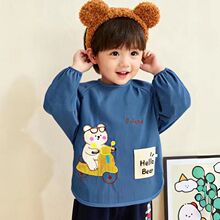 【萌森鸭】儿童罩衣外穿洋气中小童防脏倒穿衣