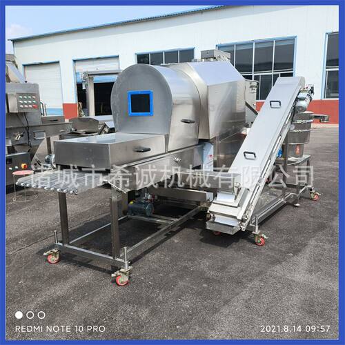 希诚滚筒上粉机 自动无骨鸡柳用上粉机 定 制生 产琵琶腿裹粉设