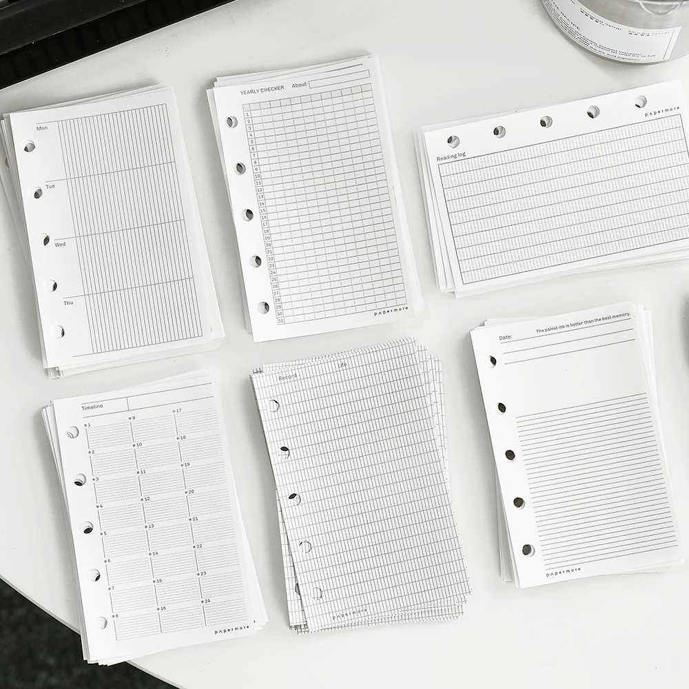 M5功能性内页活页手账本替芯