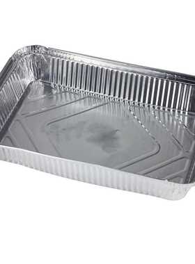 F315铝箔餐盒锡纸盒烧烤餐盘2250ml商用方形铝箔带盖子商用加厚