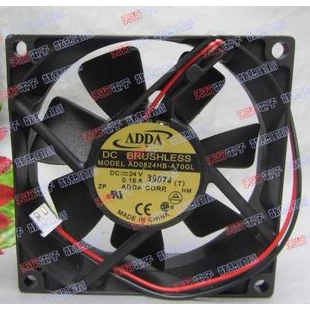 原装正品 ADDA协禧风机AD0824HB-A70GL 8025 24V 8cm散热风扇