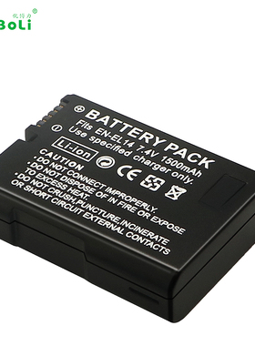 ENEL14相机电池适用尼康EN-EL14A D3500 D5100 D5200 单反相机