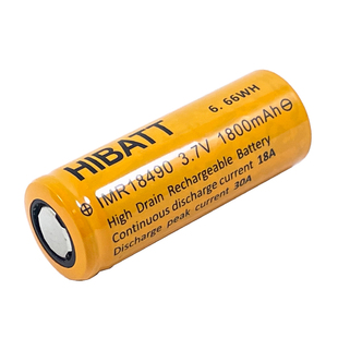 18490锂电池1800mAh大容量 3.7V 替代18500 可充电低内阻动力电池