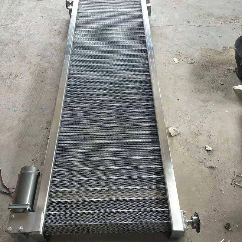 厂家干果烘干网带输送机清洗网带输送机不锈钢网带式输送机