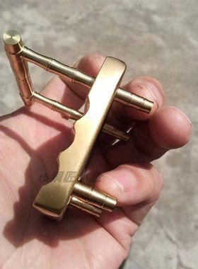 真铜黄铜板凳手机支架手机底座小椅子桌面迷你小凳子全纯铜工艺品