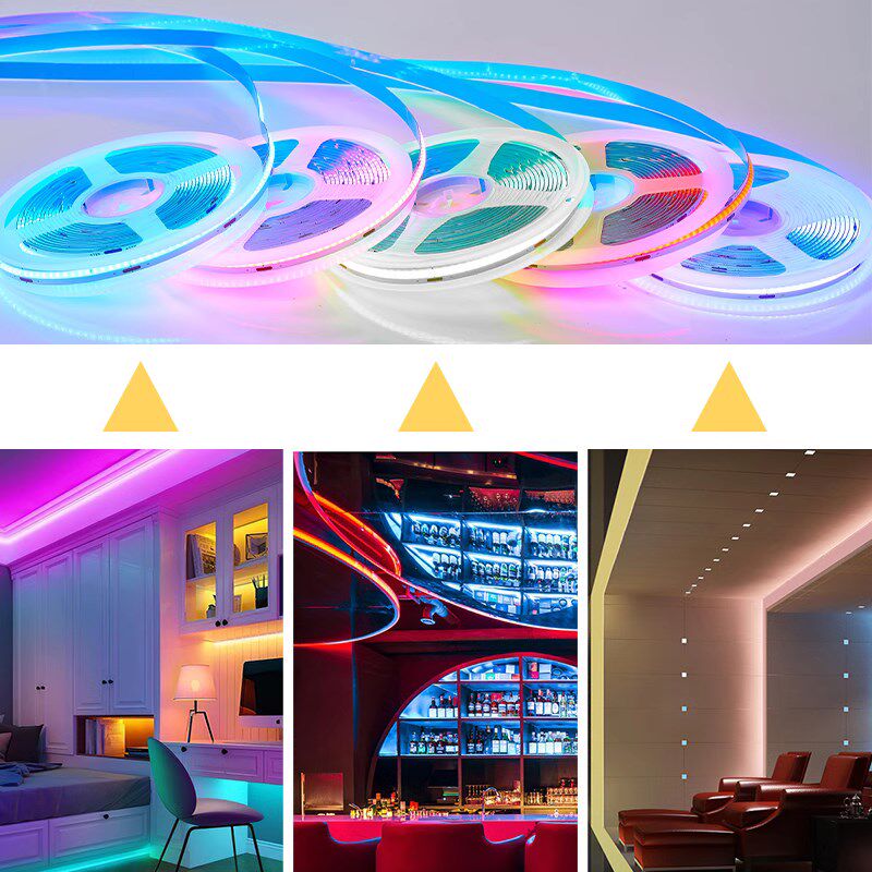 LED灯带3500K自粘12V5000K24V低压COB三色8mm彩光2700K线形线条灯,家装灯饰光源,室内LED灯带,淘宝优惠券,粉丝福利购,淘宝优惠卷