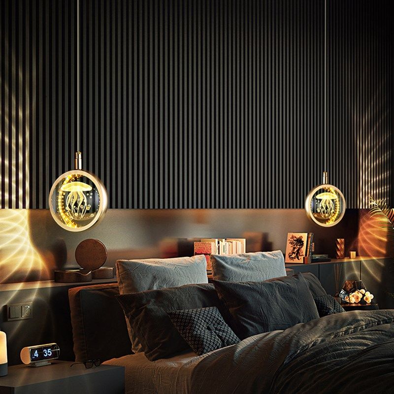 轻奢卧室床头水晶小吊灯客厅过道吧台背景墙装饰鱼线灯网红儿童灯,家装灯饰光源,床头/玄关/吧台/过道吊灯,淘宝优惠券,粉丝福利购,淘宝优惠卷