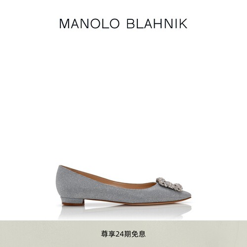 MANOLOBLAHNIK女士方扣平底鞋