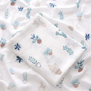 婴儿单层竹棉纱布盖毯新生宝宝包巾夏季儿童浴巾超薄包单出门防风