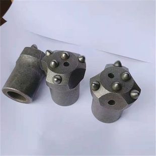 中晟矿用钻头 40mm普兰卡冷压铜焊球齿钻头32mm七齿梅花钎头