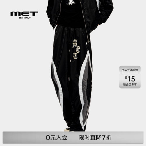 MET initaly麦特美式复古休闲裤男早春新款休闲百搭运动裤