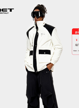 MET initaly麦特美式复古休闲棉服男女秋季新款休闲百搭外套