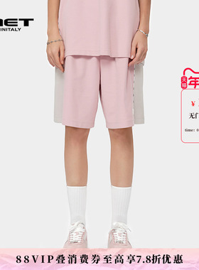 MET initaly麦特美式潮牌拼接撞色休闲裤子夏季新款百搭短裤