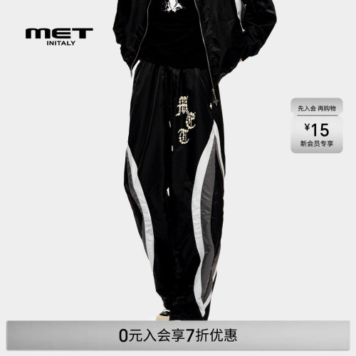 MET initaly麦特美式复古休闲裤男早春新款休闲百搭运动裤