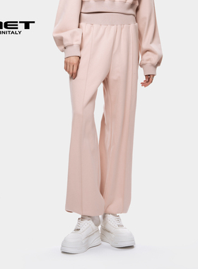 MET initaly麦特美式复古休闲裤女秋季新款休闲百搭运动长裤