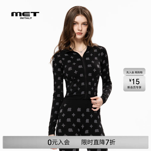 MET initaly麦特美式复古立领外套女早春新款休闲百搭夹克