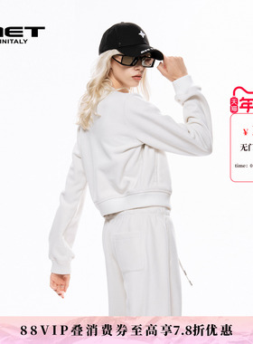 MET initaly麦特美式复古短款外套女秋季新款休闲百搭上衣