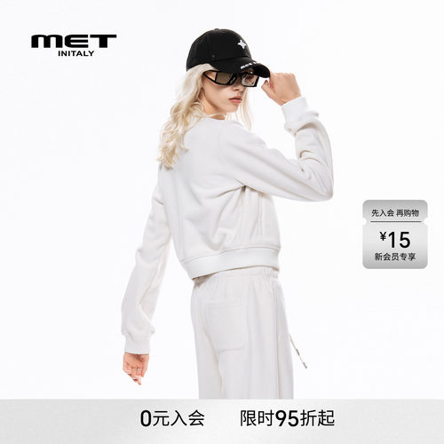 MET initaly麦特美式复古短款外套女早春新款休闲百搭上衣