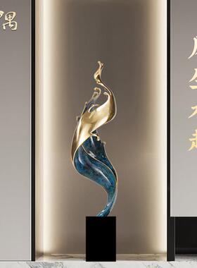 风生水起高档轻奢摆件玄关装饰电视柜酒柜高级感开 业乔迁新居礼