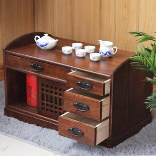 实木茶水柜茶柜收纳储物柜子茶几简约客厅小户型迷你矮桌现代小