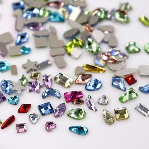 小号1440颗各种颜色单拍直播专享高品K9异形平底钻气质亮手工DIY