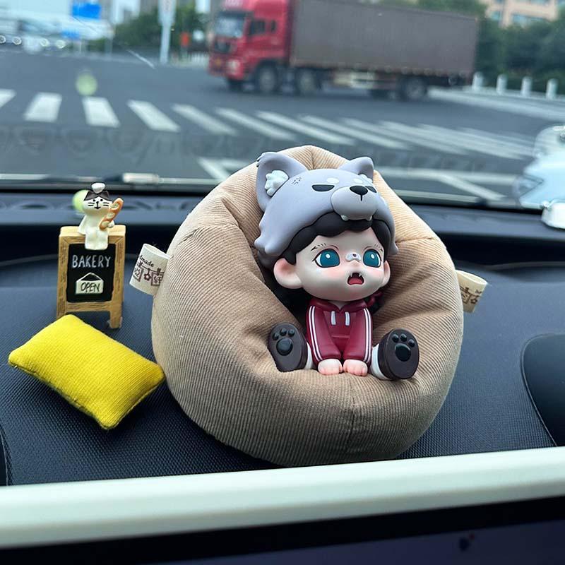 不能说的秘密车载饰品摆件迷你沙发汽车中控台装饰公仔挂件出风口