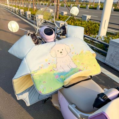 小号挡风被电动车挡风被2025冬季新款加绒特厚防水耐脏电瓶车通用