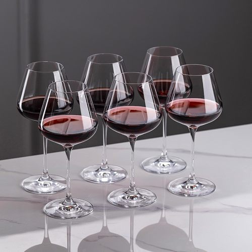 家用水晶玻璃高脚杯高颜值个性轻奢无铅酒具葡萄红酒杯手工香槟杯