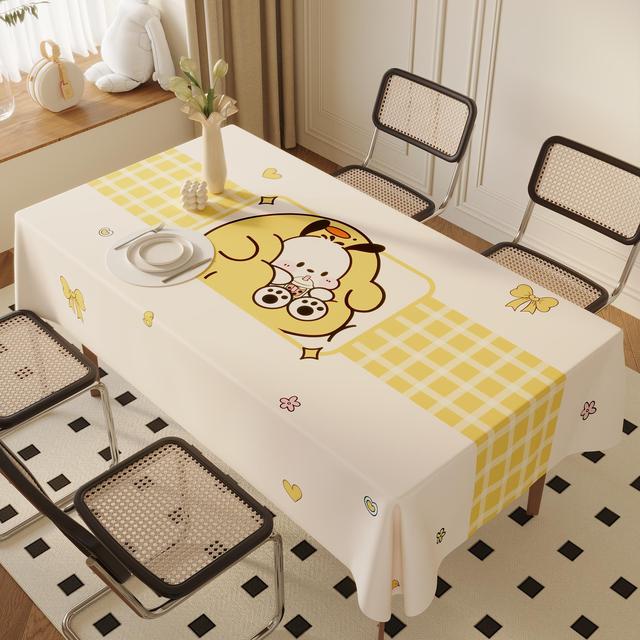 2024新款高级轻奢桌布防水防油防烫免洗PVC简约餐桌布桌布茶几布