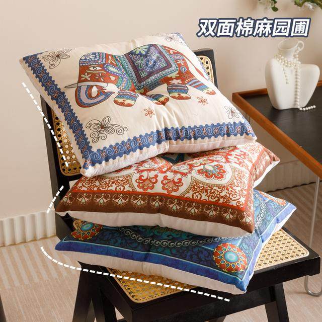 四季款方形棉麻坐垫办公室学生椅子久坐飘窗屁股垫家用凳子地板垫,居家布艺,椅垫,淘宝优惠券,粉丝福利购,淘宝优惠卷