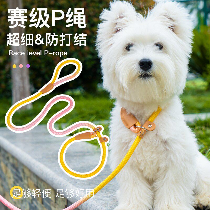 【养宠装备】狗狗牵引绳p绳p链遛狗绳子狗绳防爆冲链子小中大型犬