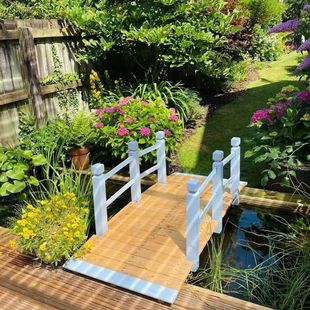 防腐木碳化实木小桥花园造景拱桥庭院民宿小木桥婚庆小桥户外木桥