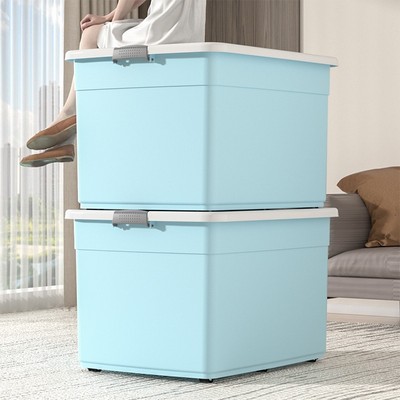 买一送一 特大号收纳箱家用大容量收纳箱玩具衣物被子搬家整理箱