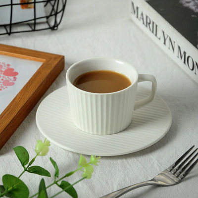 杯子冲泡杯带勺子日系咖啡杯碟简约复古陶瓷磨砂咖啡杯ins风拿铁