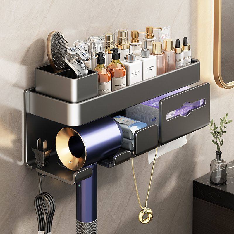 家居多功能吹风机置物架浴室免打孔吹风机支架壁挂式置物架,家庭/个人清洁工具,吹风机置物架,淘宝优惠券,粉丝福利购,淘宝优惠卷