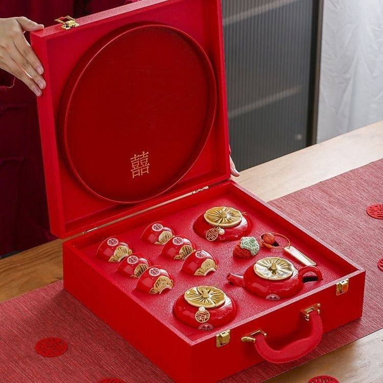 结婚礼物送新人订婚礼品闺蜜新娘茶具套装伴手礼柿柿如意陪嫁实用,节庆用品/礼品,伴手礼,淘宝优惠券,粉丝福利购,淘宝优惠卷