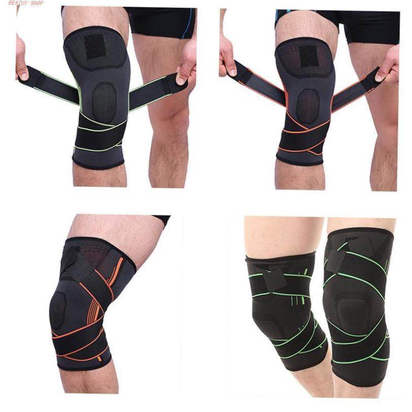 Bandage Knee Support Braces Elastic Pad Protector 加压护护膝 - 实物图