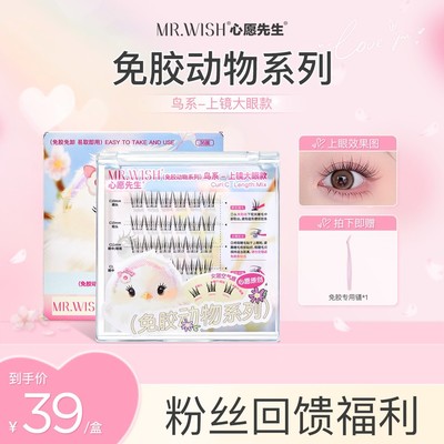 【自然大眼/鸟啾啾】心愿先生鸟系上镜大眼款根根分明超细梗睫毛