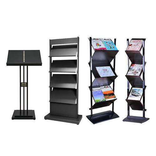 定制售楼部资料架立式落地式组合架多层报刊置物架宣传册杂志架