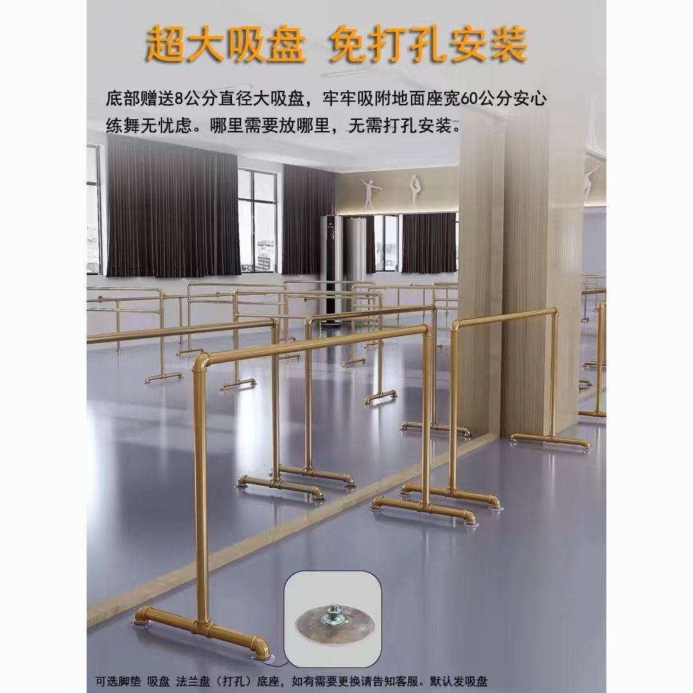 舞蹈把杆家用双层成人儿童移动式跳舞压腿芭蕾瑜伽杠床上教室