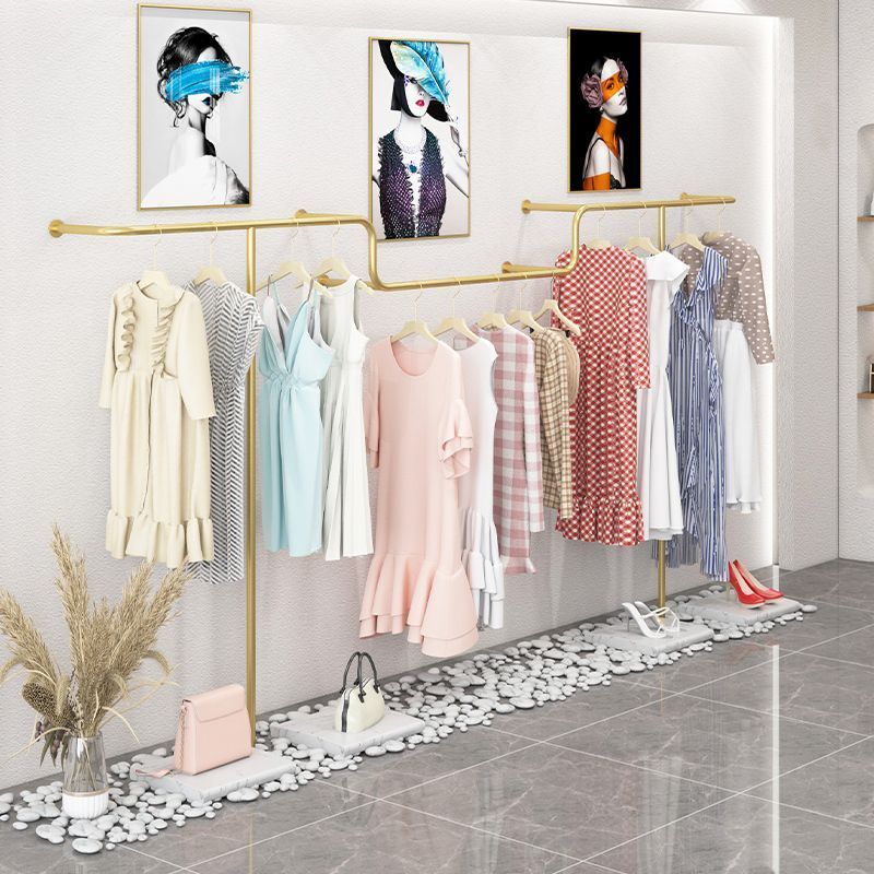 服装店展示架新款壁挂式挂衣架女装童装货架简约落地式上墙服装架