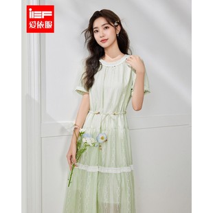 温柔小女人气质百搭长上衣裙 IEF 爱依服连衣裙2025夏季 新款 法式