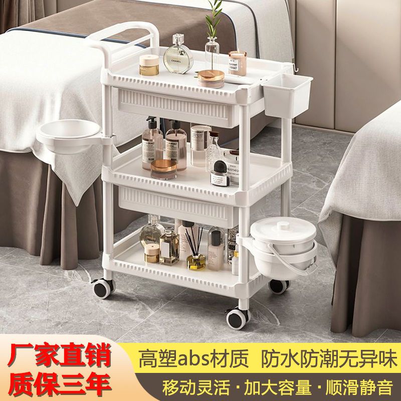 美容院专用小推车理发师工具车美甲可移动小车餐厅推车家用工具车