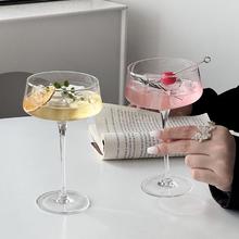 日式木村高脚水晶塔杯酒吧鸡尾酒杯ins马天尼杯果酒杯女士专用杯