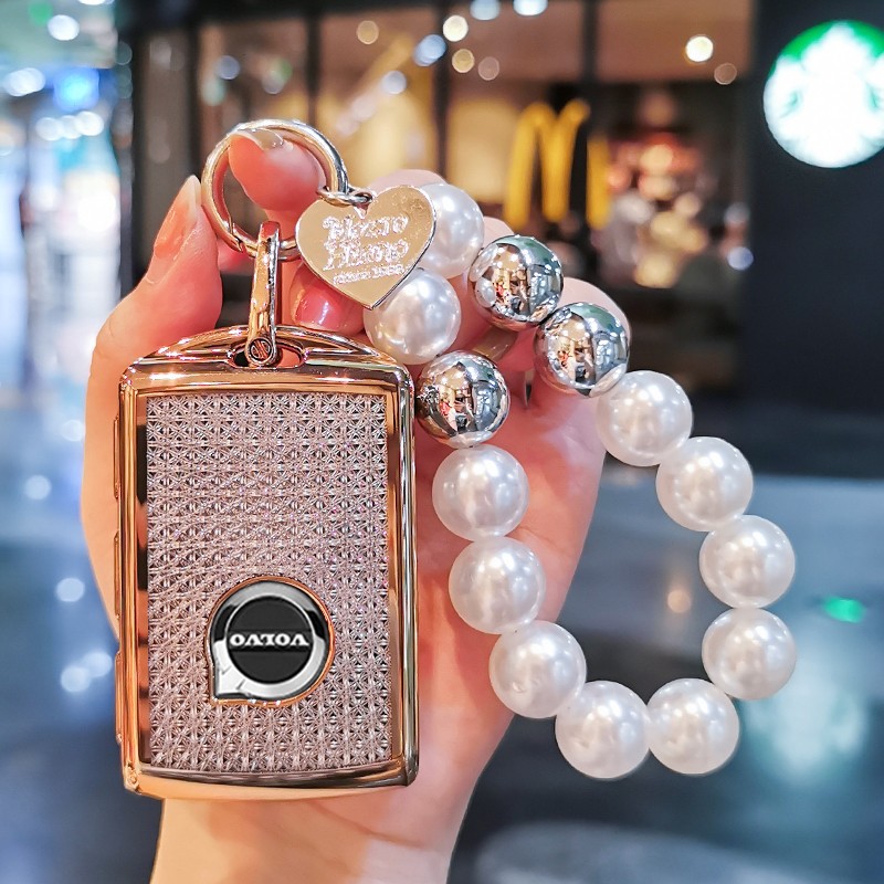 沃尔沃钥匙套xc60汽车用品s90大全s60改装xc90装饰xc40壳s60l扣包